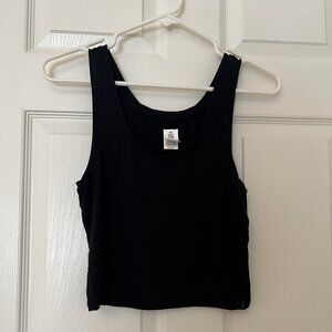 Ugg Adrianna Crop Tank Top Sz M, Black Lounge, NWOT
